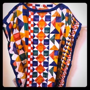 Hermes Tunic De Plage Rayure Dress multicolor